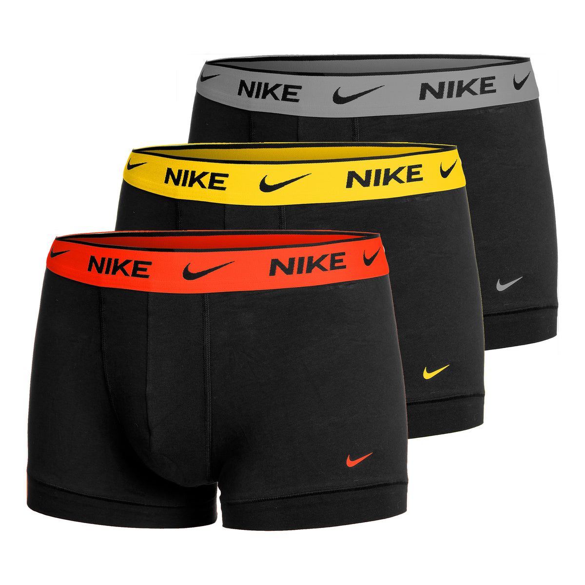 Nike E-Day Cotton Stretch Boxer Short 3er Pack Herren - schwarz, mehrfarbig