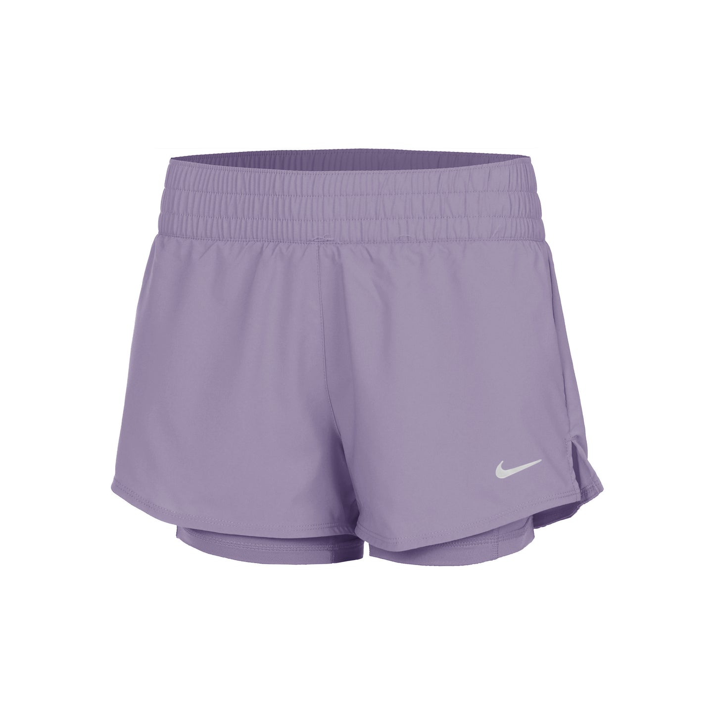 Nike Dri-Fit One Mid Rise 2in1 3in Shorts Damen - flieder,