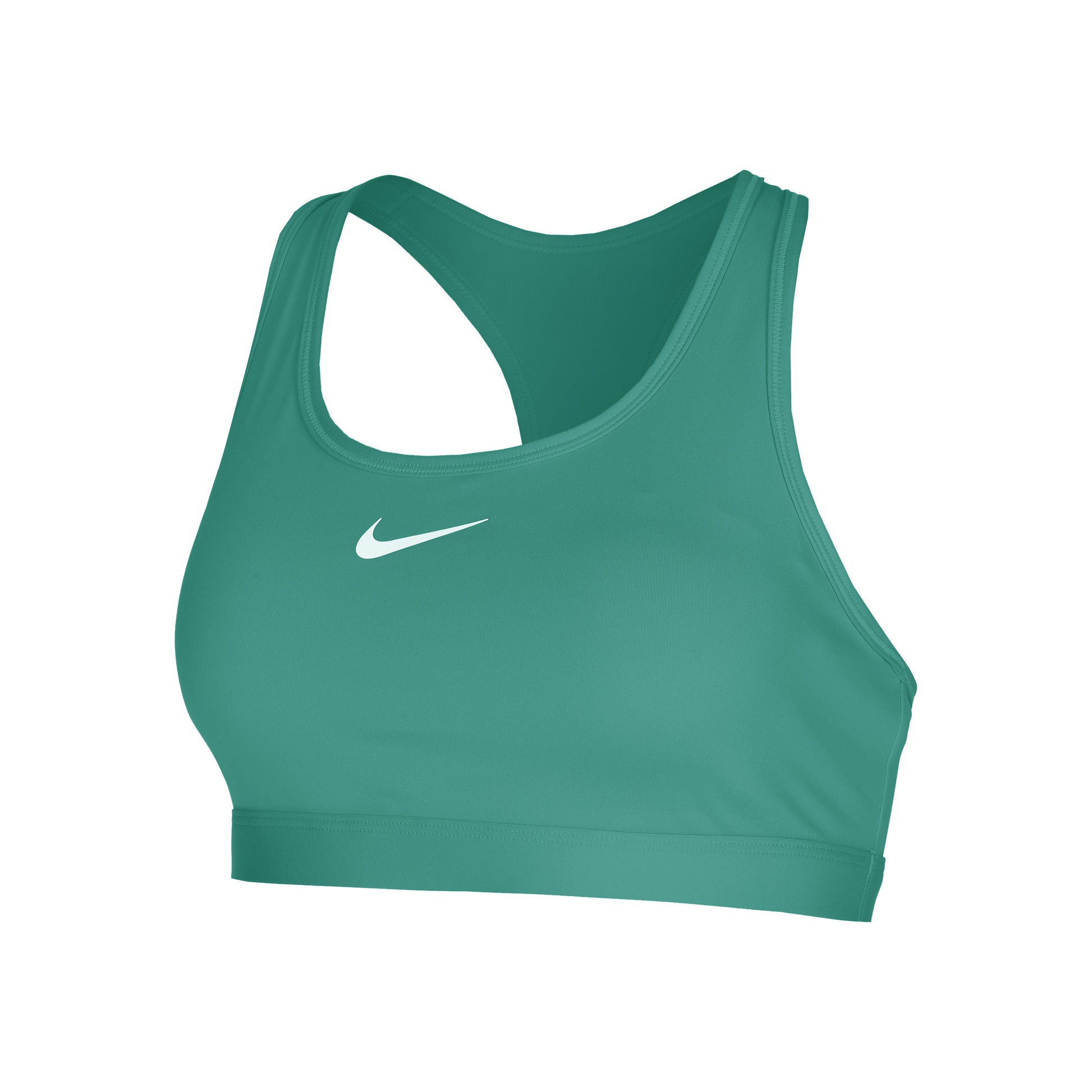 Nike Swoosh Medium Sport-BH Damen - grün, weiß