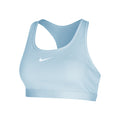 Swoosh Medium Sport-BH Damen - hellblau,