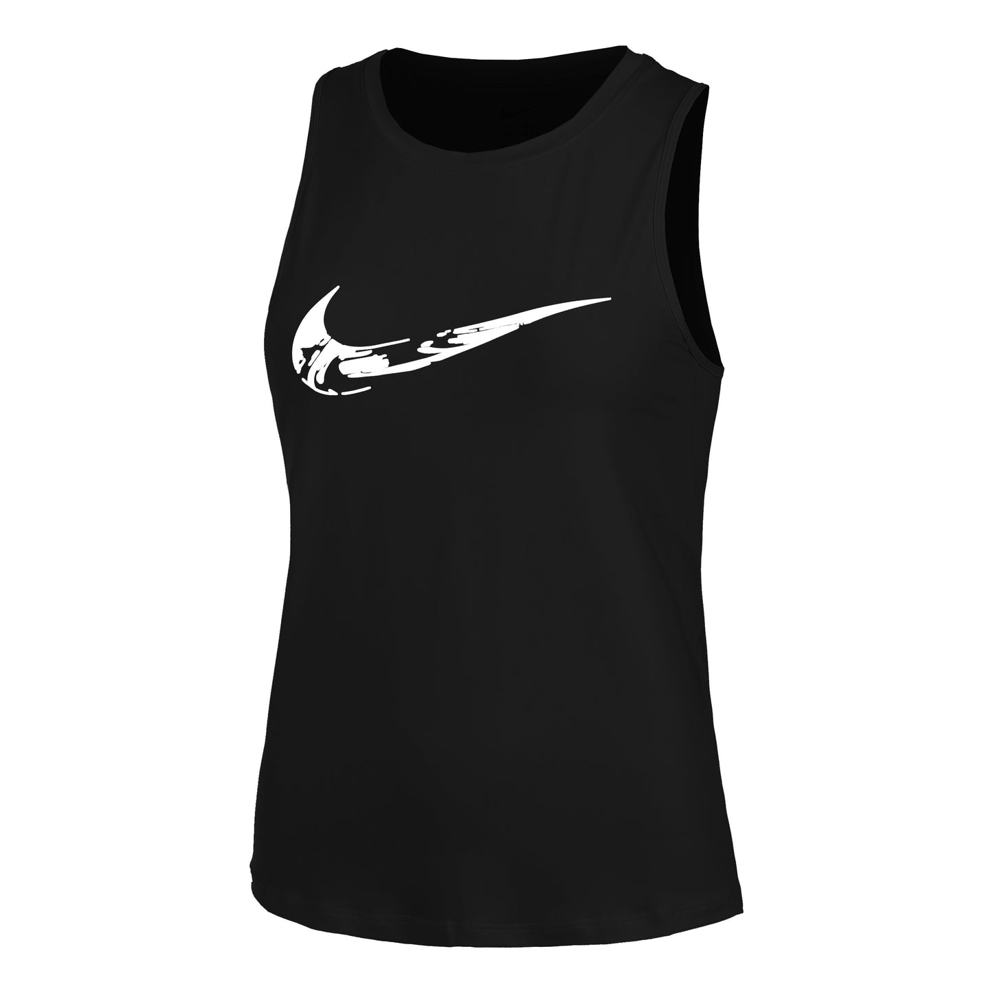 Nike Dri-Fit One Swoosh Laufshirt Damen - schwarz,