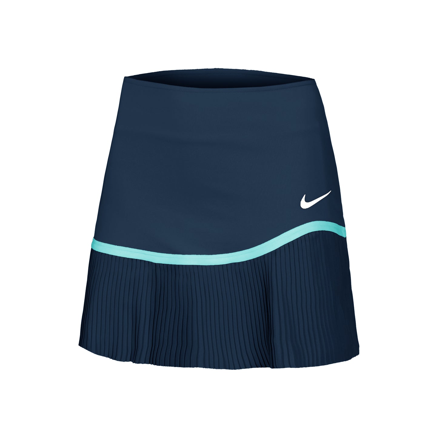 Nike Dri-Fit Advantage Pleated Rock Damen - dunkelblau, türkis