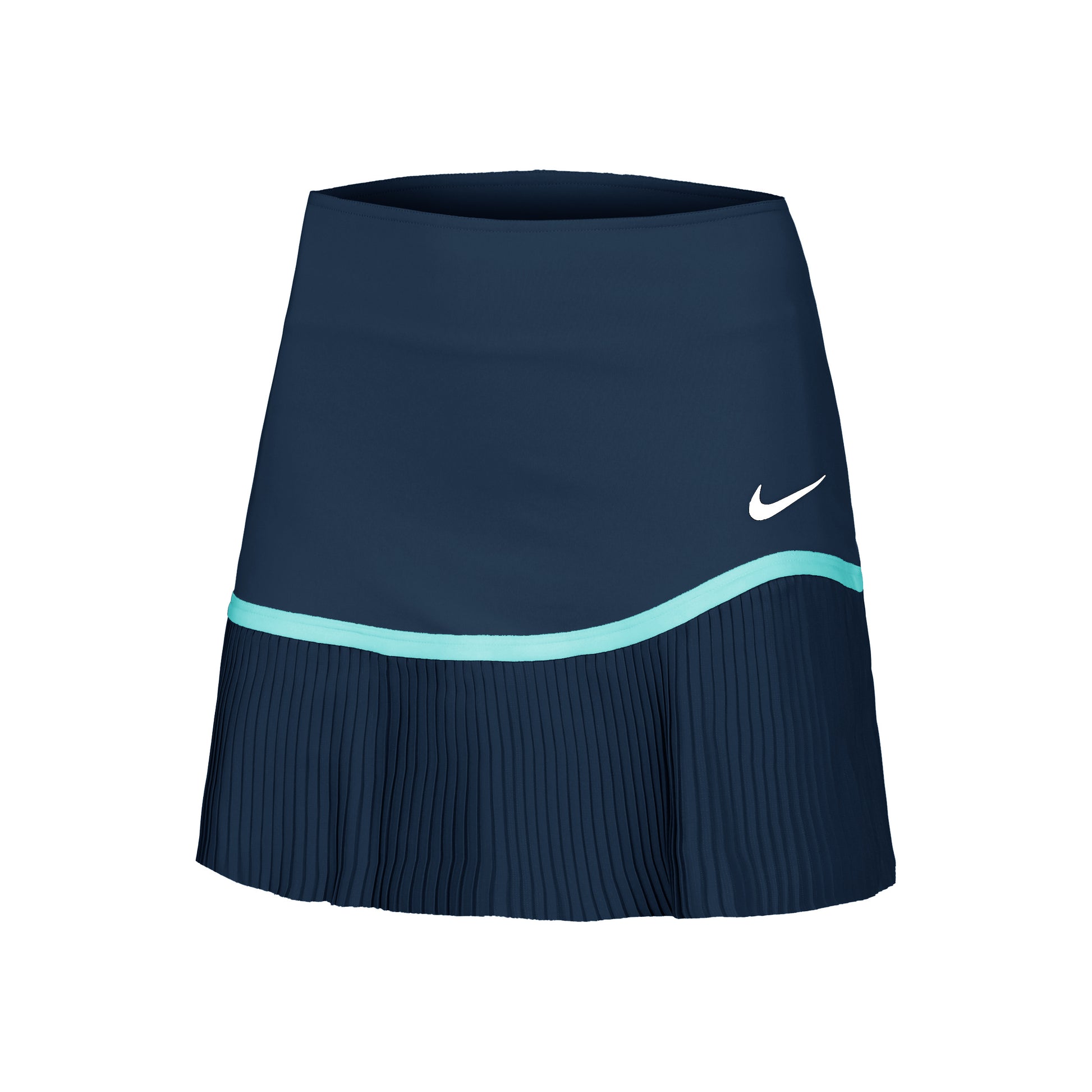 Nike Dri-Fit Advantage Pleated Rock Damen - dunkelblau, türkis