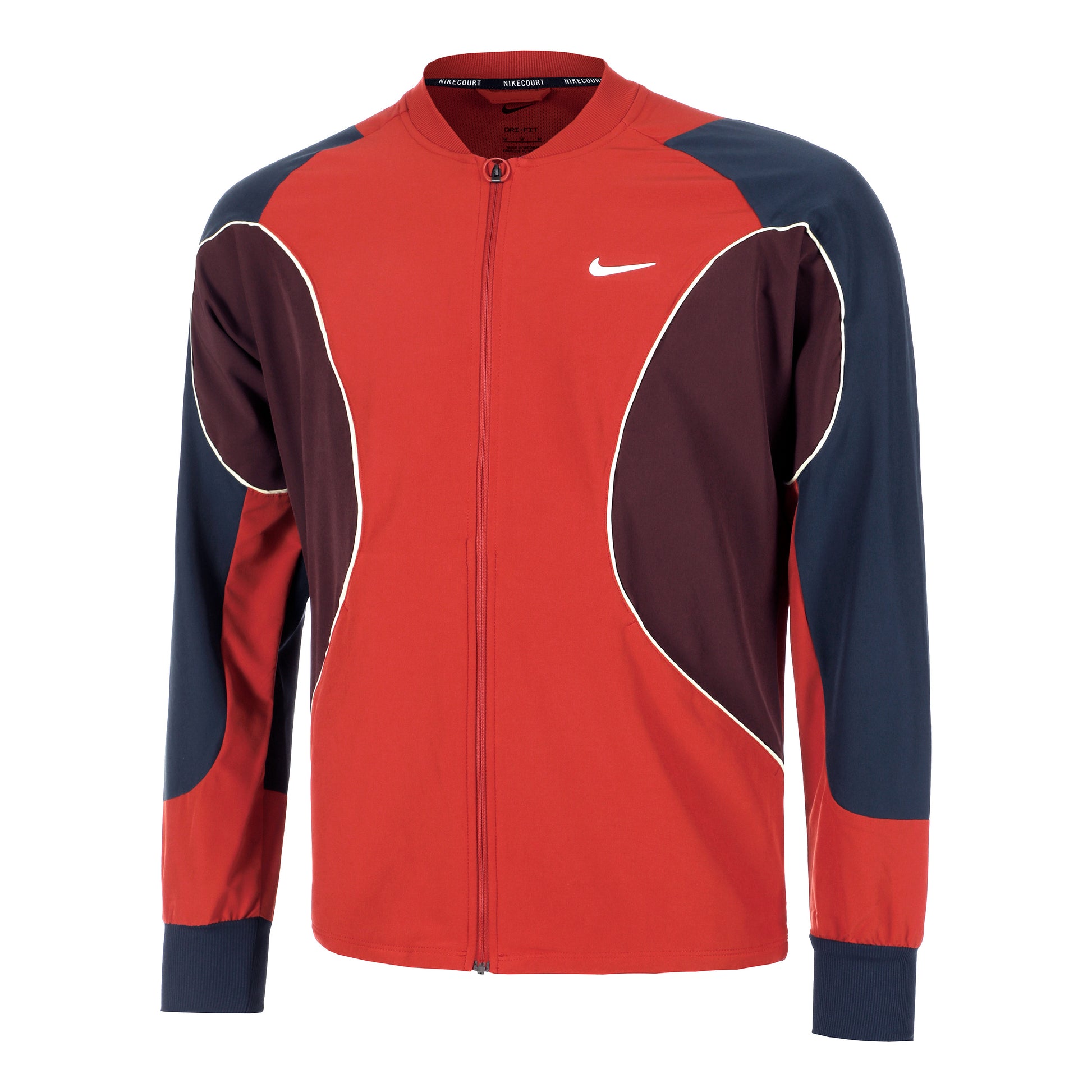 Nike Court Dri-Fit Advantage Trainingsjacke Herren - rot, mehrfarbig