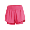 Dri-Fit One Mid Rise 2in1 3in Shorts Damen - pink, silber