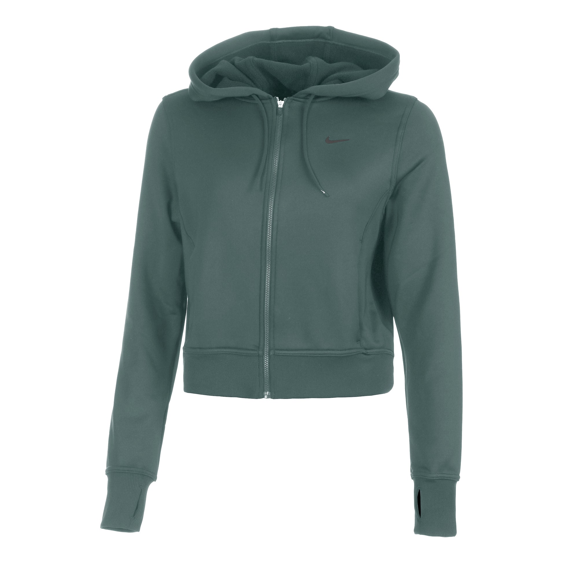 Nike One Therma-Fit Sweatjacke Damen-Grün,Schwarz