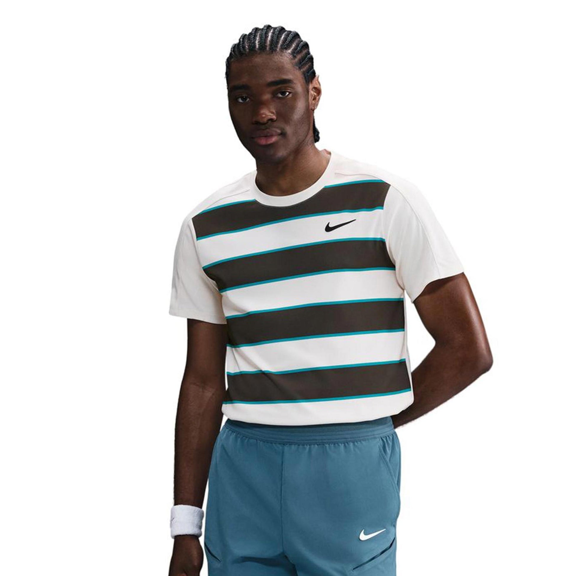 Nike Court Dri-Fit Advantage Slam T-Shirt Herren - creme, braun
