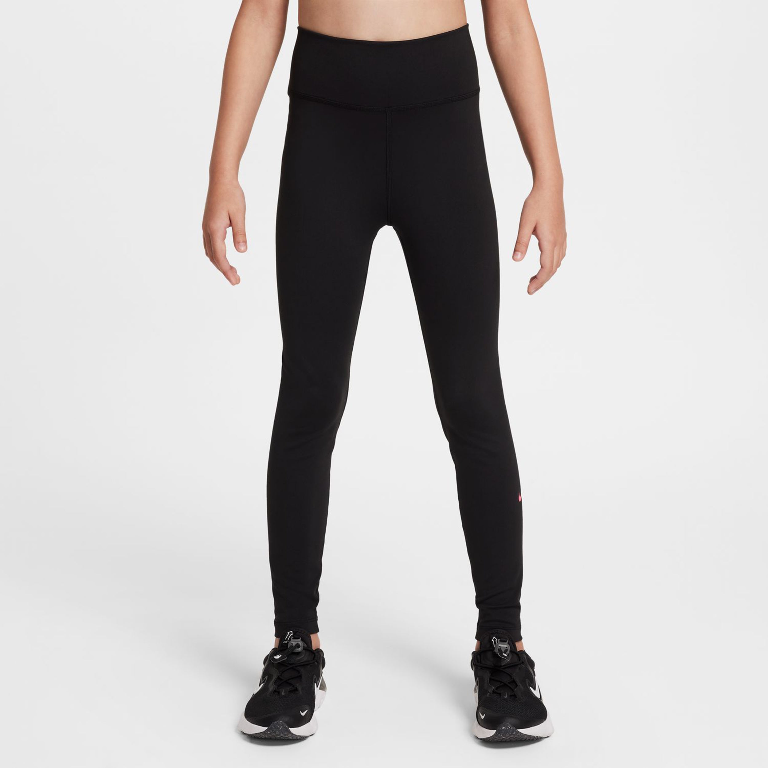 Nike Dri-FIT One All Over Print Tight Mädchen-Schwarz,Pink