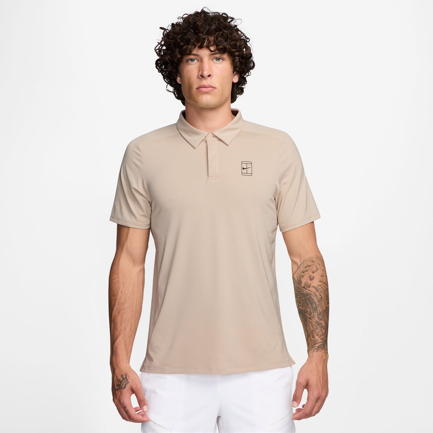 Nike Court Dri-FIT Advantage Polo Herren-Beige