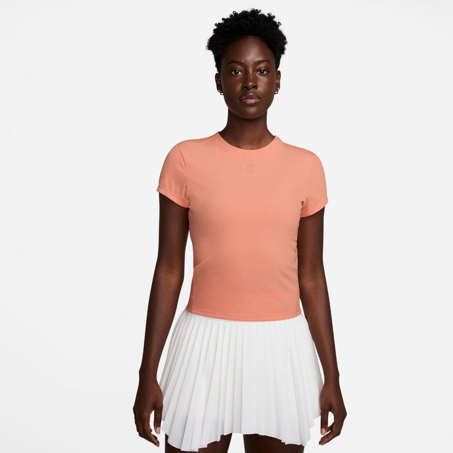 Nike Court Dri-FIT Advantage T-Shirt Damen-Apricot