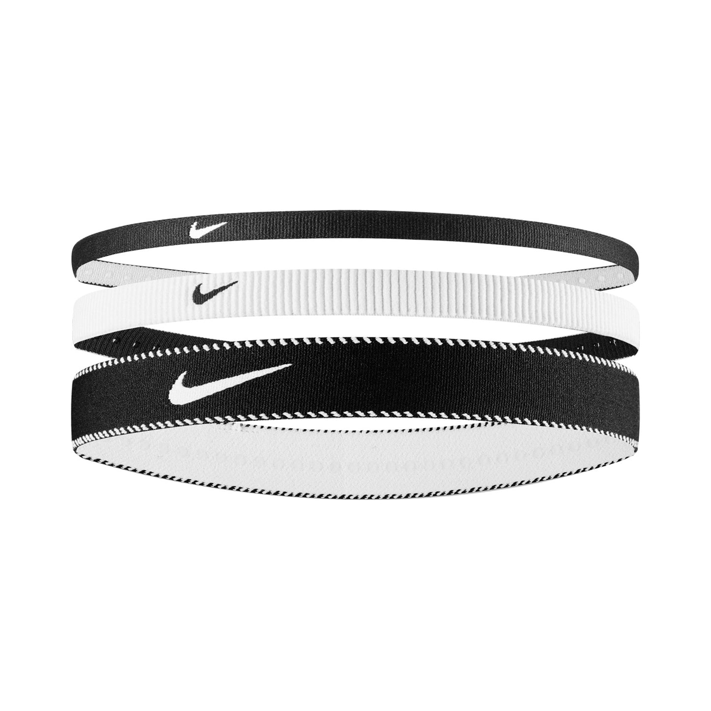 Nike Nike Flex Classic Mixed Haarband 3er Pack-Schwarz,Weiß