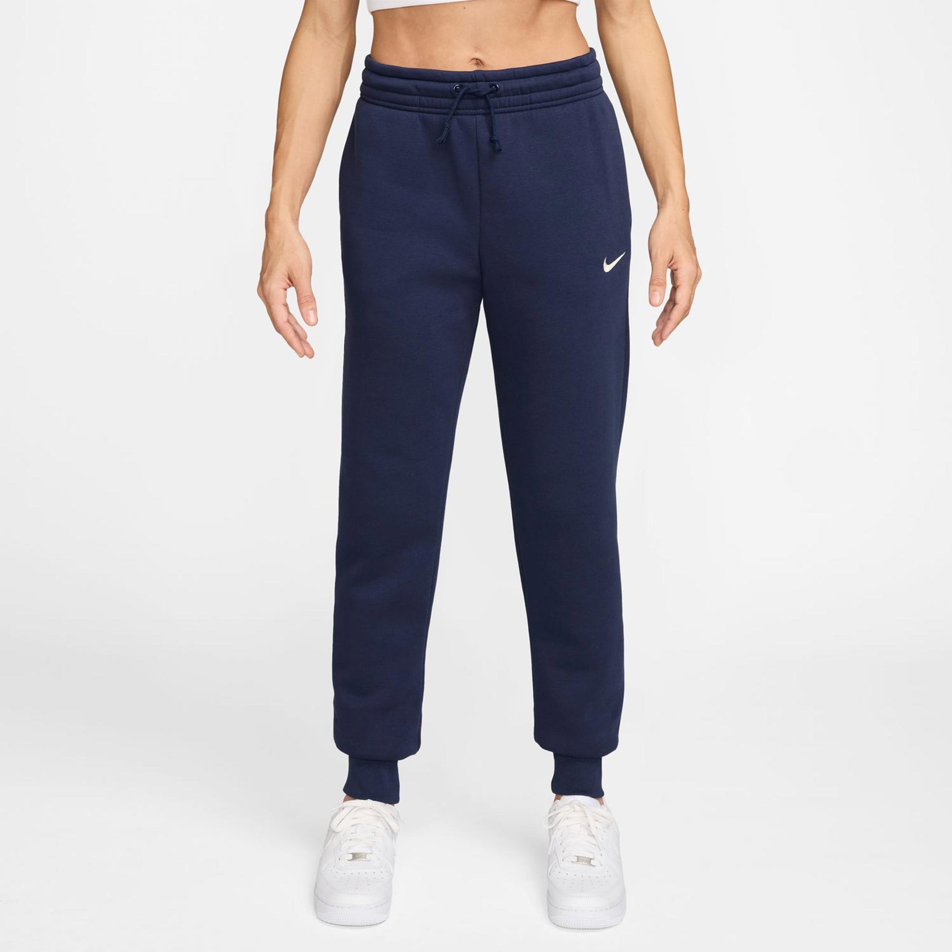 Phoenix Fleece Mid Rise Trainingshose Damen-Dunkelblau