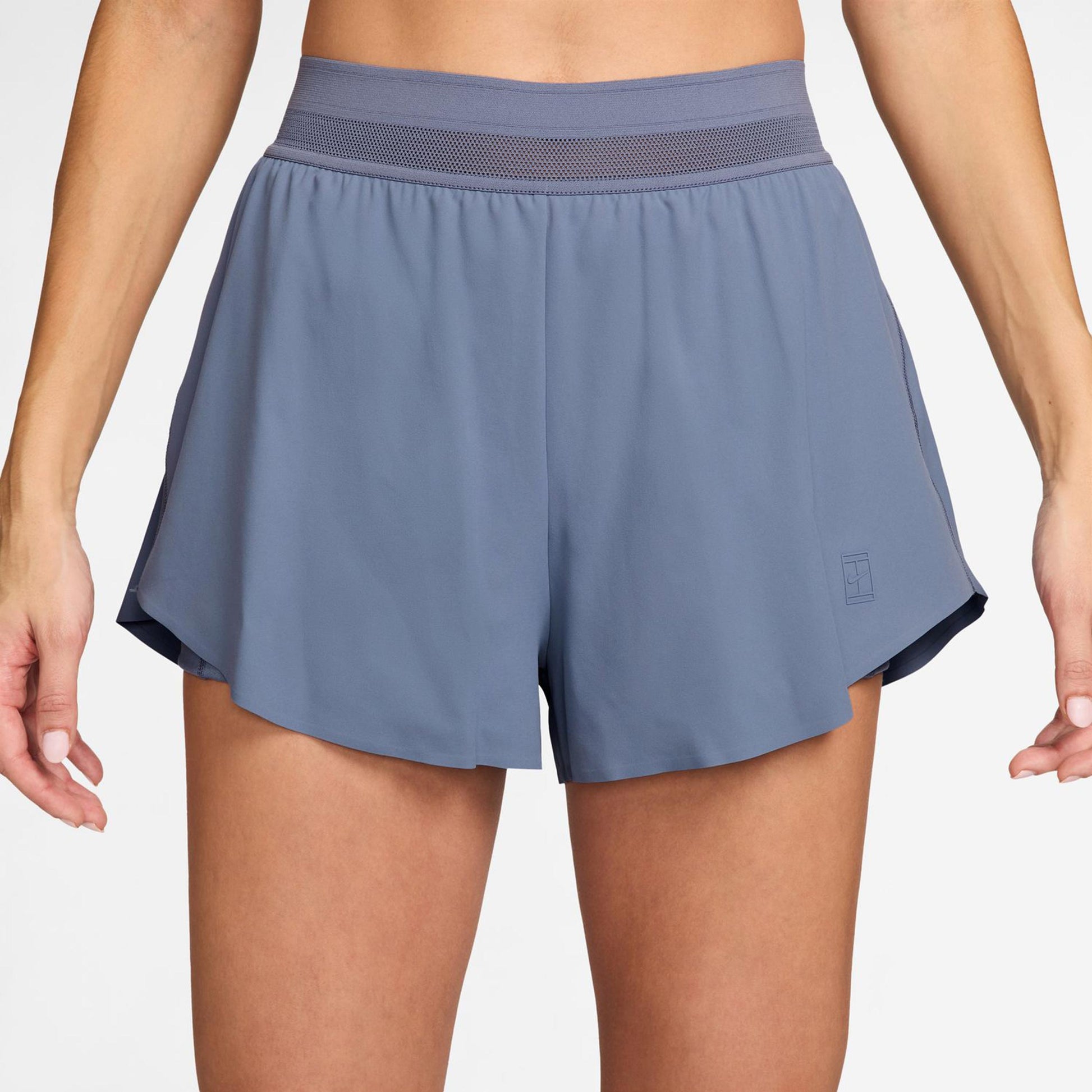 Nike Court Dri-Fit Advantage Ace Ballshorts Damen-blaugrau