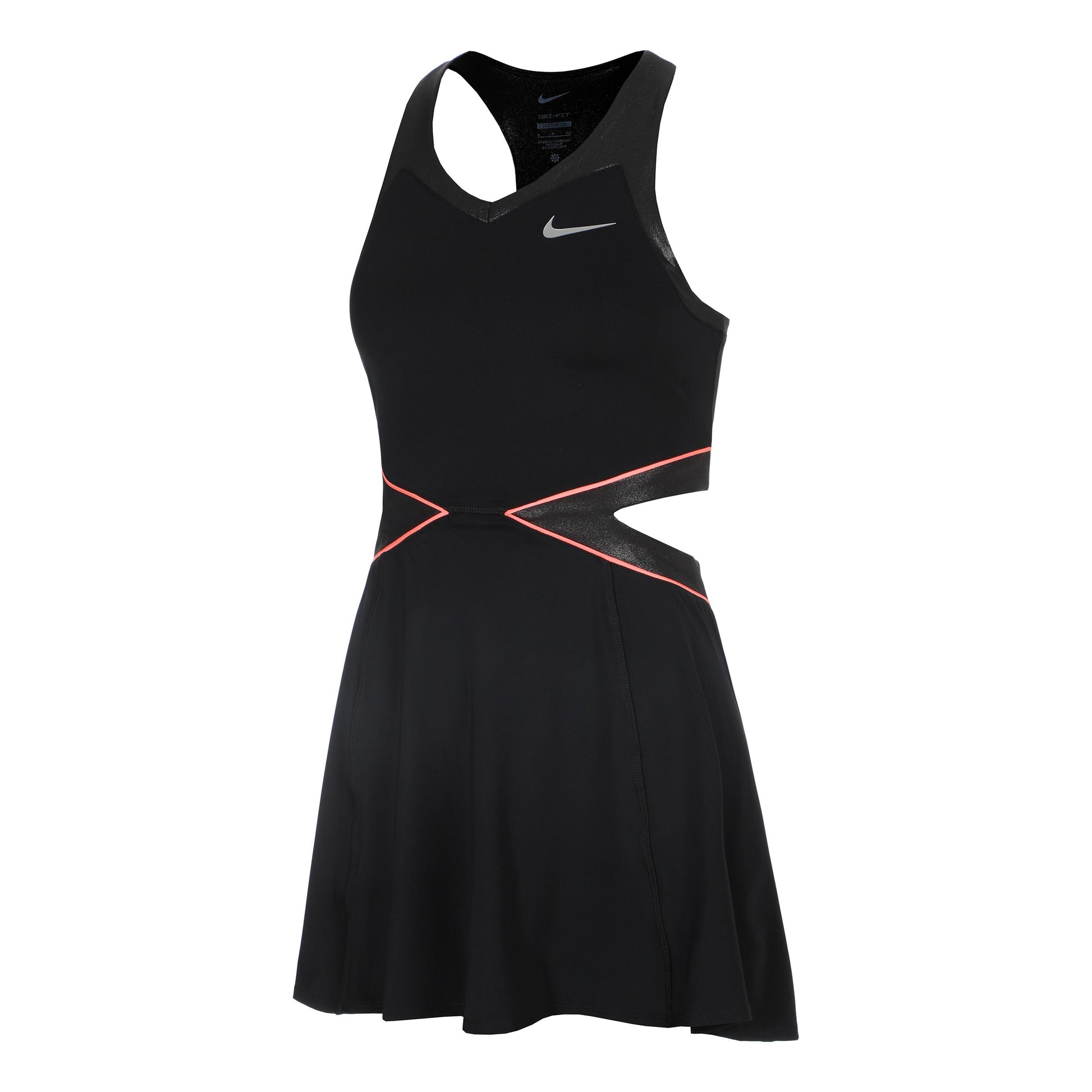 Nike Court Dri-Fit Slam Kleid Damen-schwarz