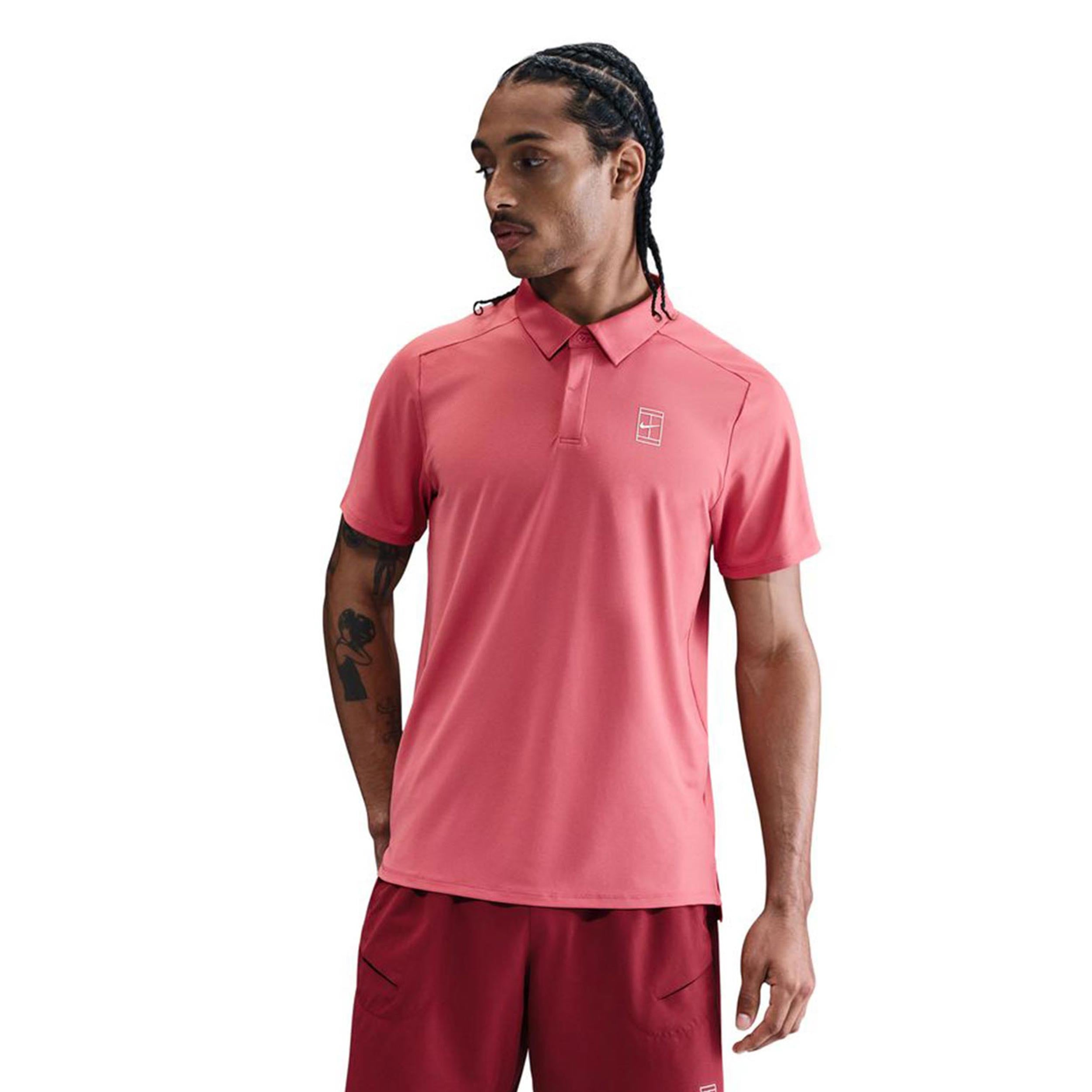 Nike Court Dri-Fit Advantage Polo Herren-Berry