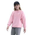 Club Fleece Oversized Crew Sweatshirt Mädchen-Rosa
