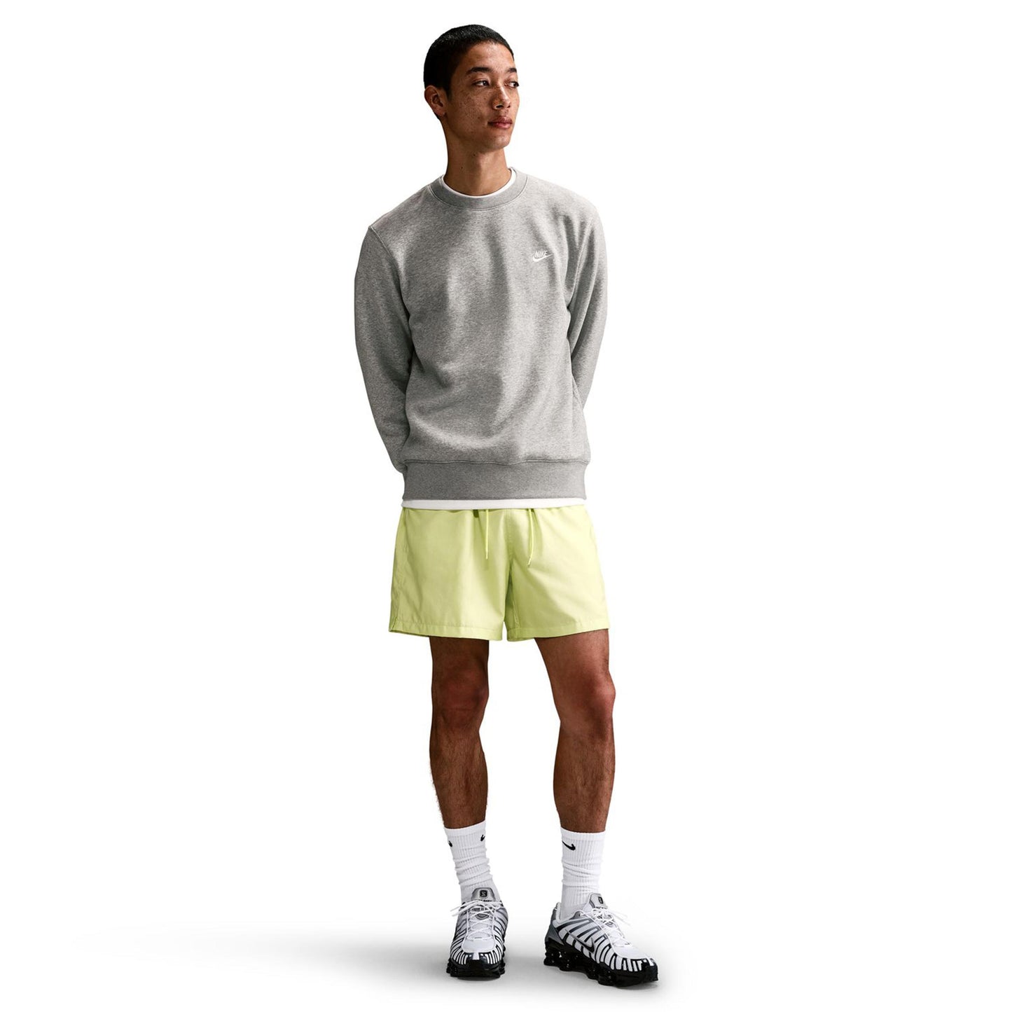Nike Club Crew Sweatshirt Herren-Grau
