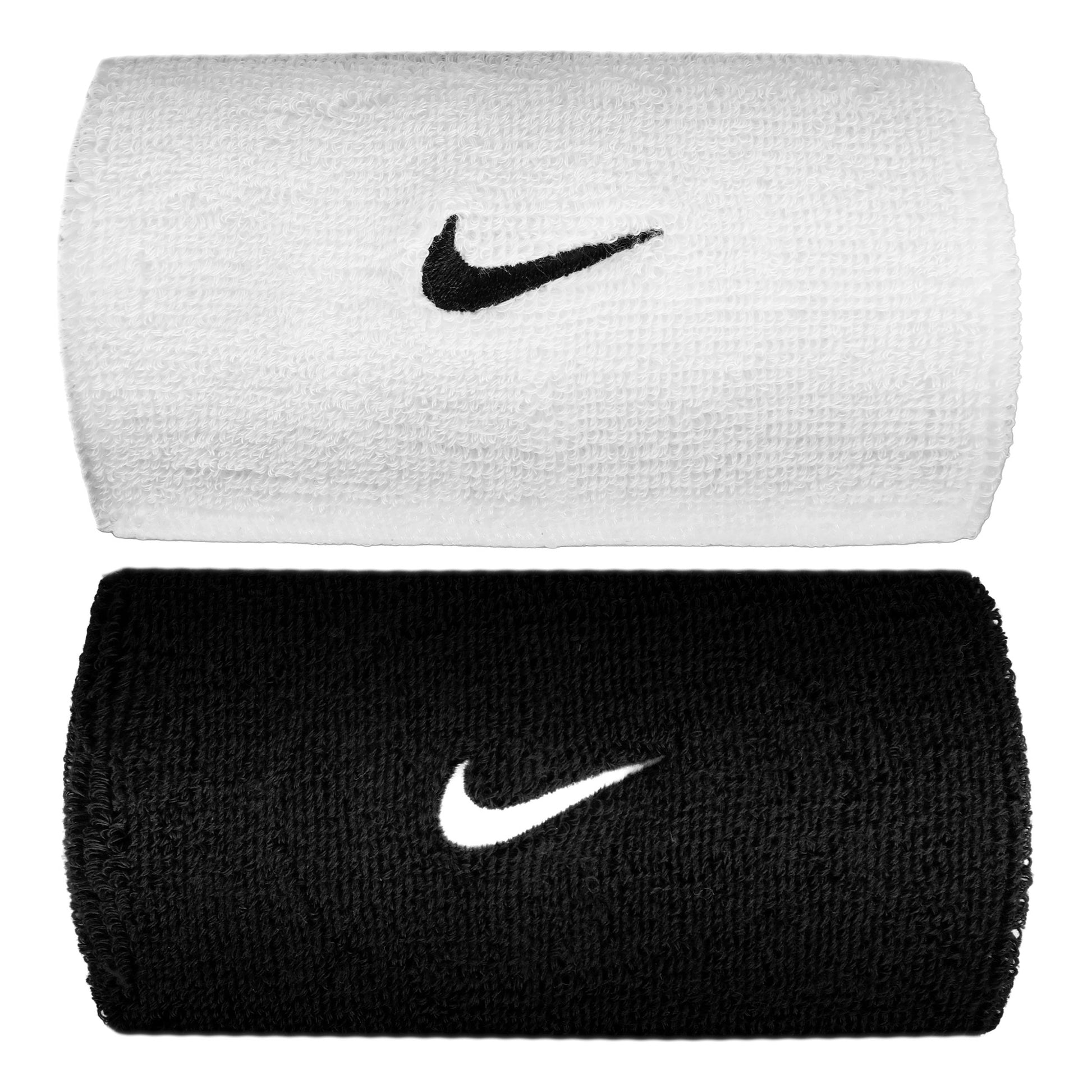Nike Swoosh Classic Doublewide Schweißband lang - schwarz, schwarz