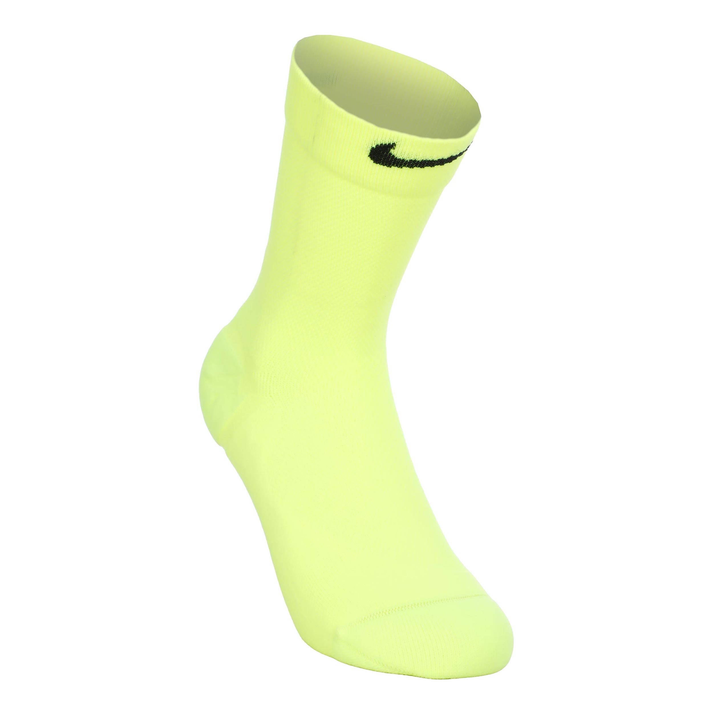 Nike Fast Midweight Crew Laufsocken-Gelb,Schwarz
