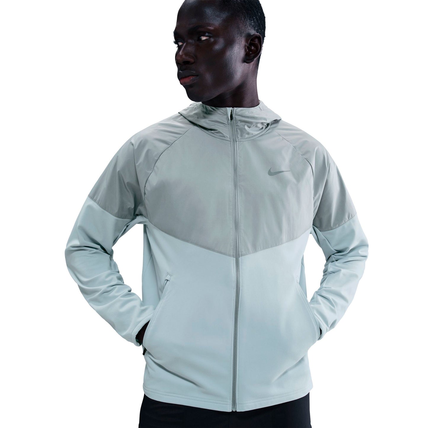 Nike Miler Laufjacke Herren - grau, silber