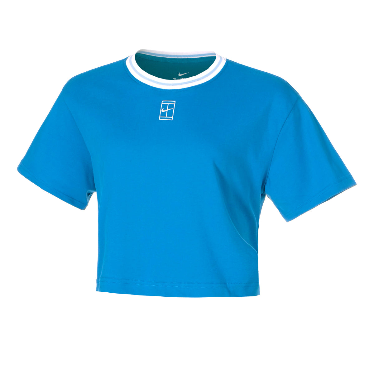 Nike Dri-FIT Heritage Crop T-Shirt Damen - blau,