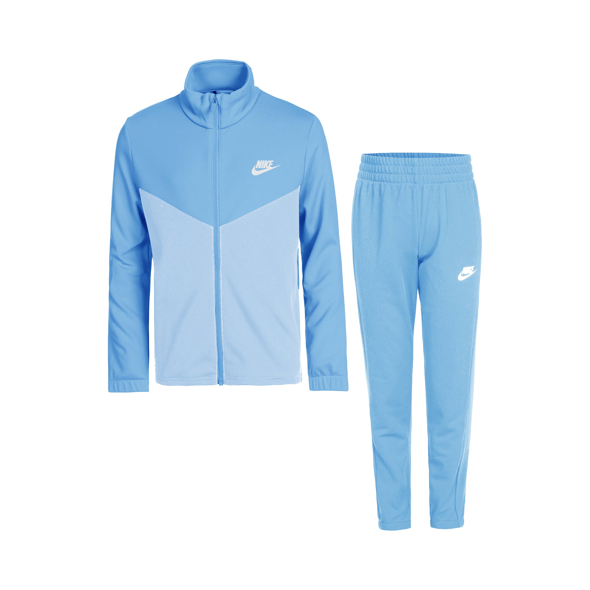Nike Poly Fullzip Trainingsanzug Kinder-Hellblau
