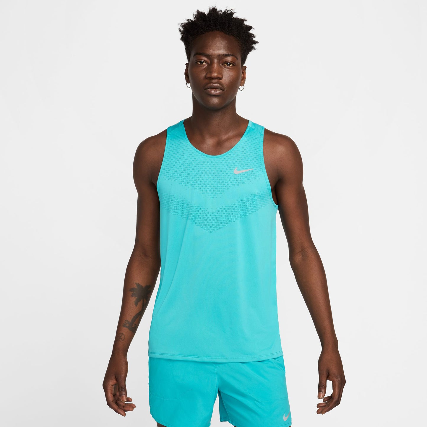 Nike Stride Laufshirt Herren - türkis