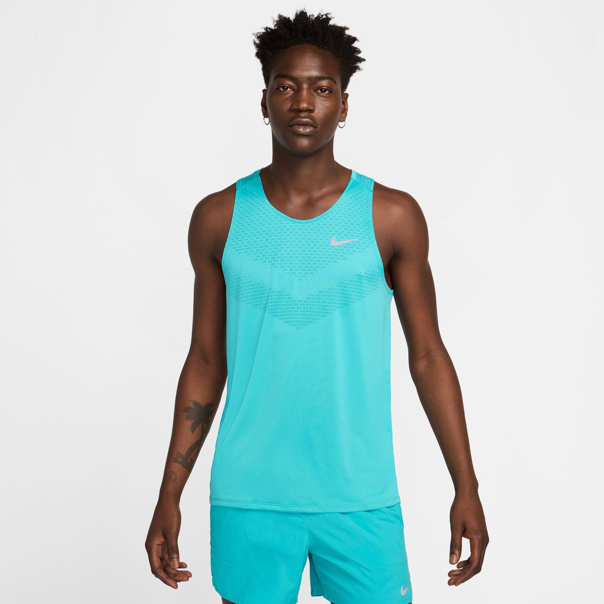 Nike Stride Laufshirt Herren - türkis