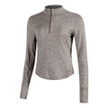 Swift Half-Zip Laufshirt Damen - braun