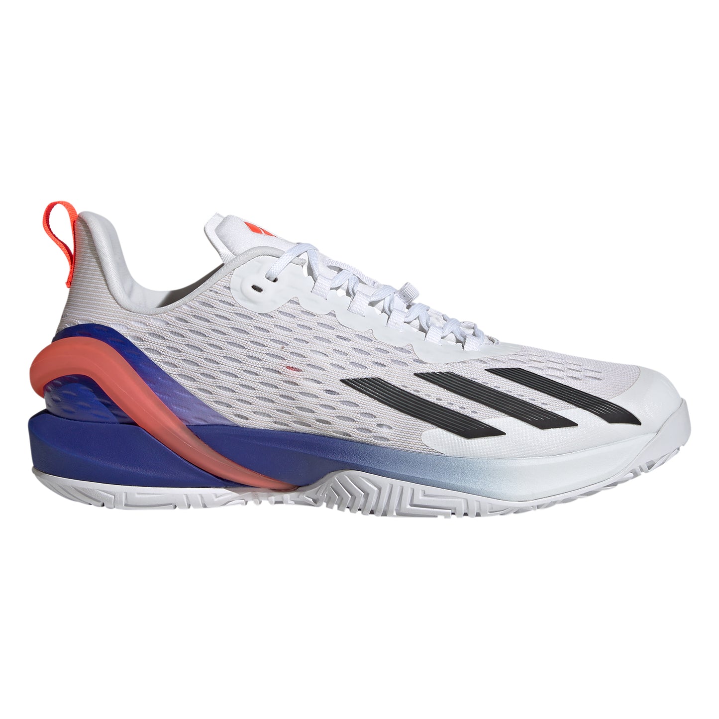 adidas Adizero Cybersonic Allcourtschuh Herren - weiß, blau
