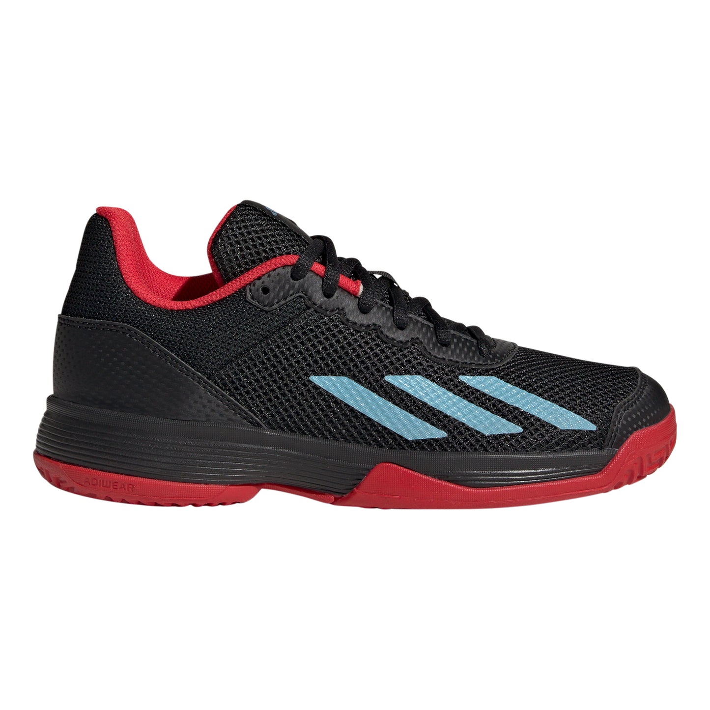 adidas Courtflash Allcourtschuh Kinder - schwarz, rot