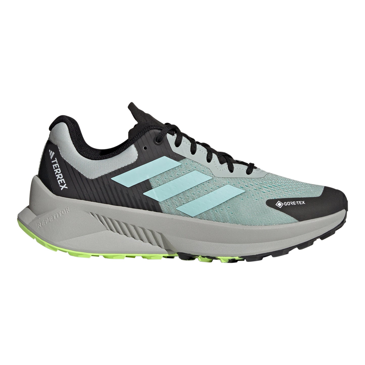 adidas Terrex Soulstride Flow GTX Trailschuh Herren - grau, limette