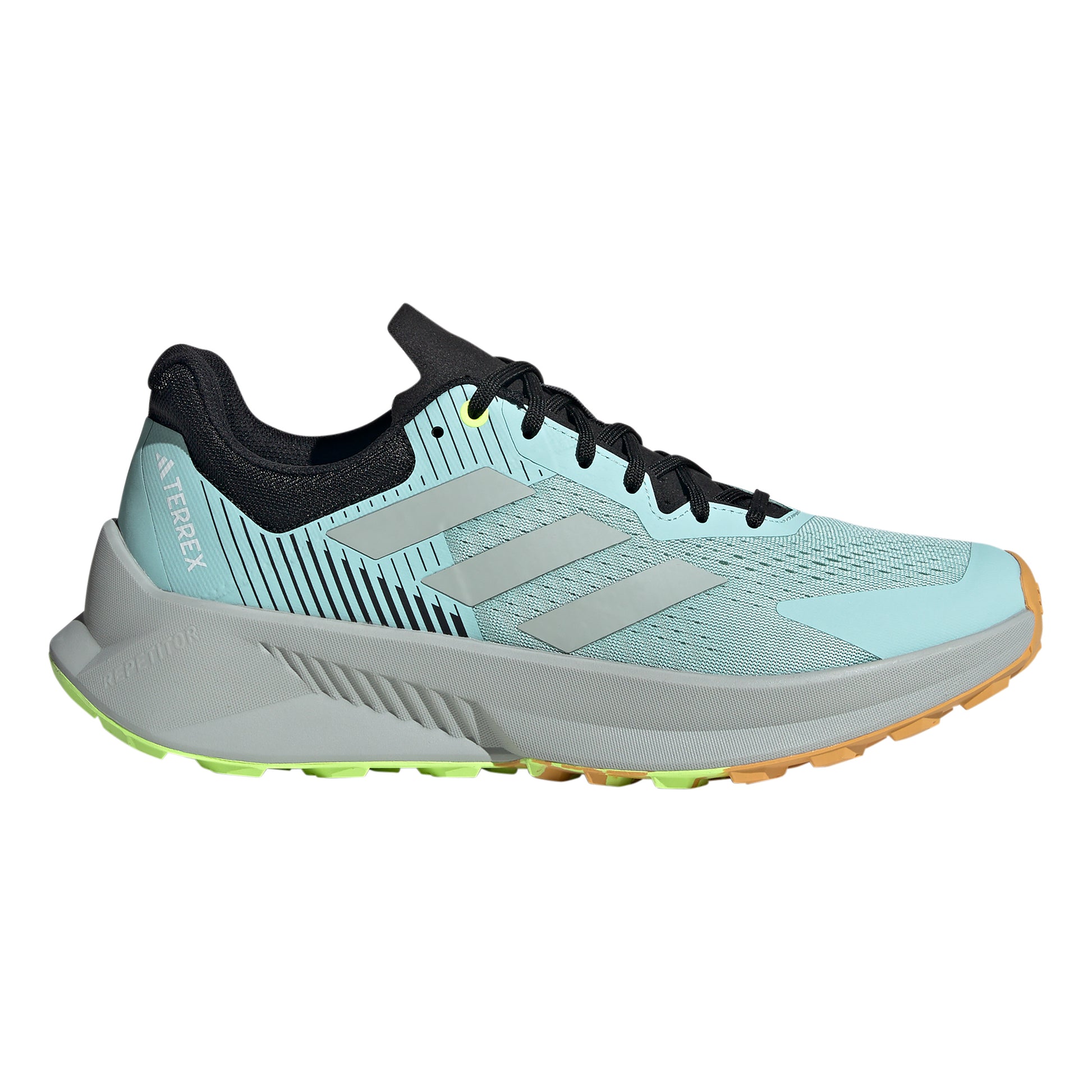 adidas Soulstride Flow Trailschuh Herren - grau, limette