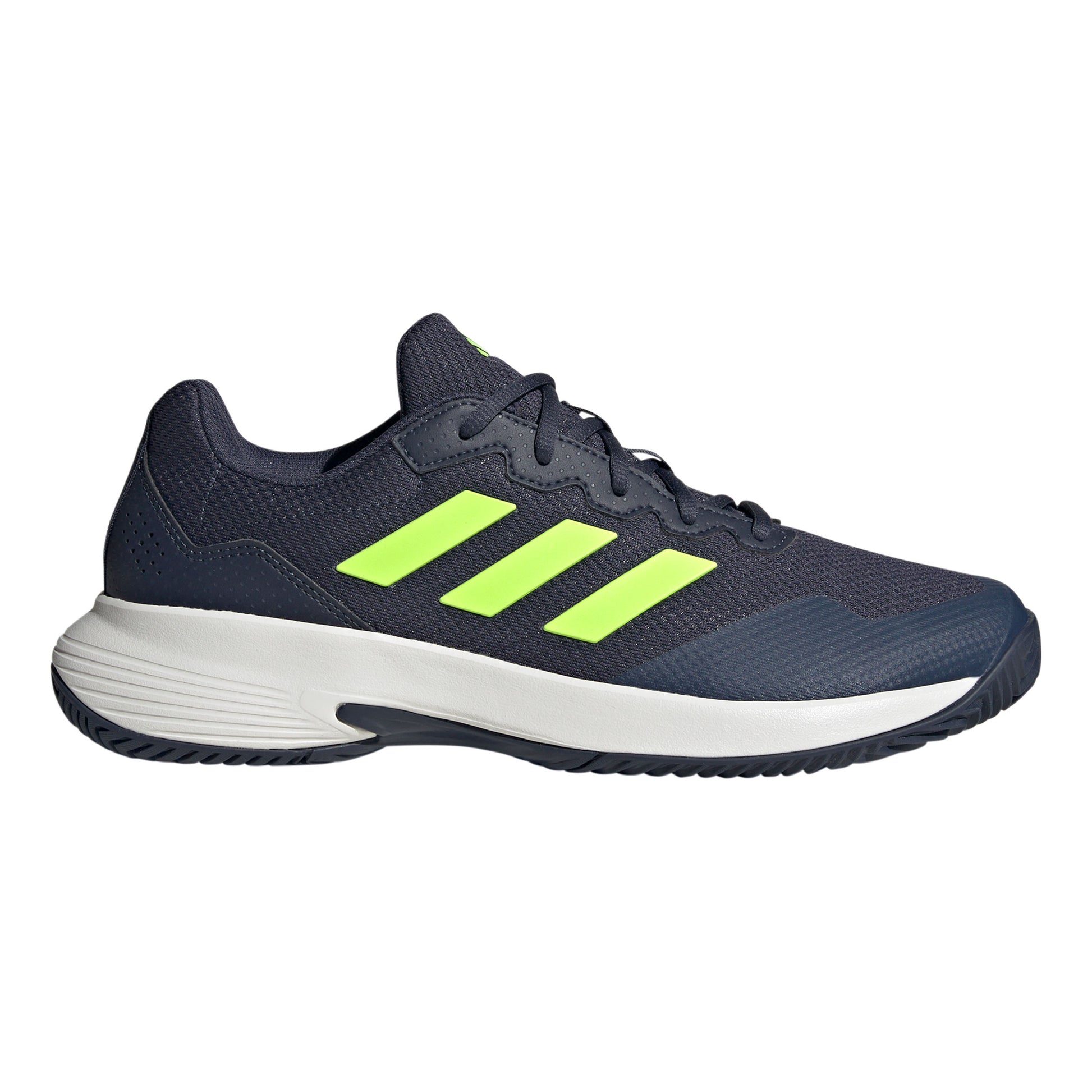 adidas Gamecourt 2 Allcourtschuh Herren - dunkelblau, neongrün