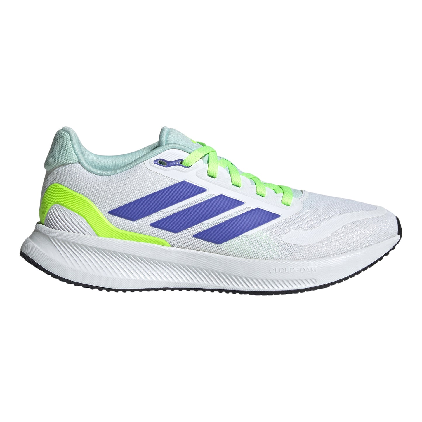 adidas Runfalcon 5 Neutralschuh Kinder - weiß, neongelb