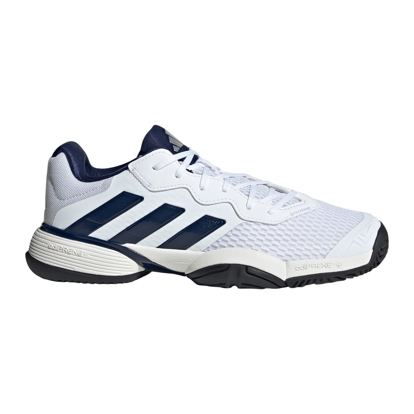 adidas Barricade Allcourtschuh Kinder - weiß, schwarz