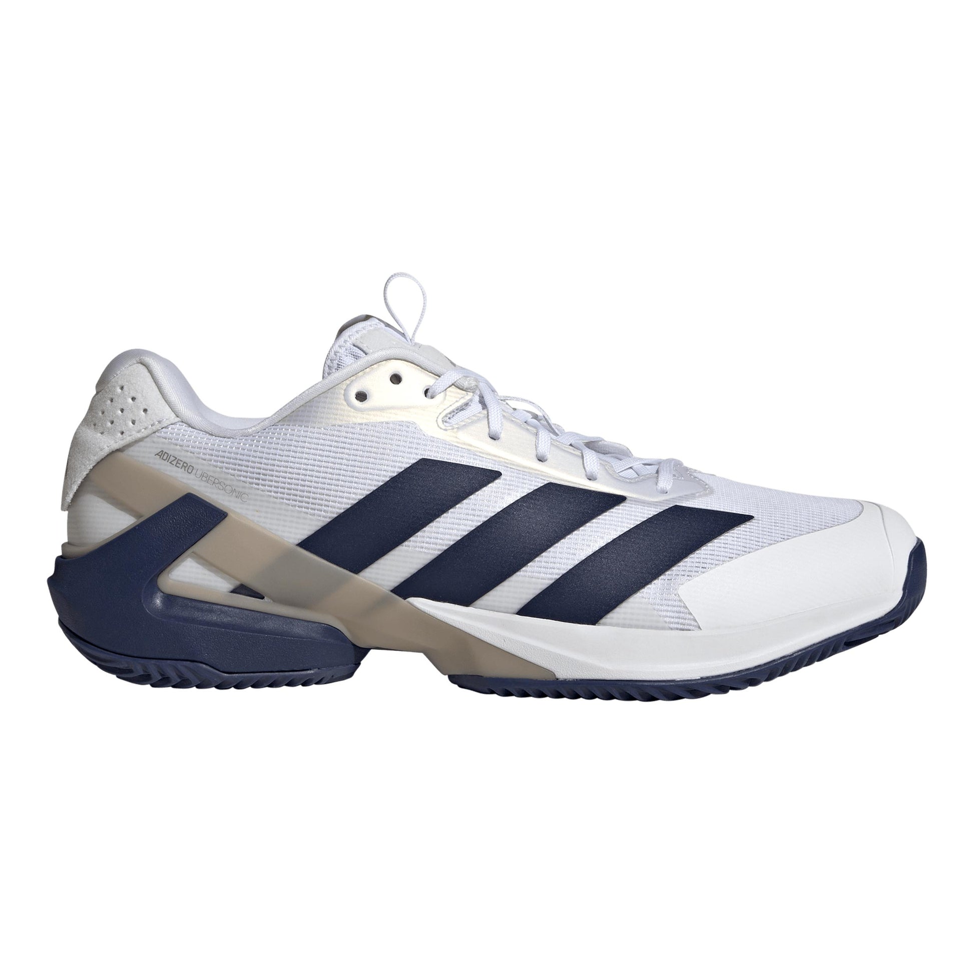 adidas adizero Ubersonic 5 Sandplatzschuh Herren - weiß, dunkelblau