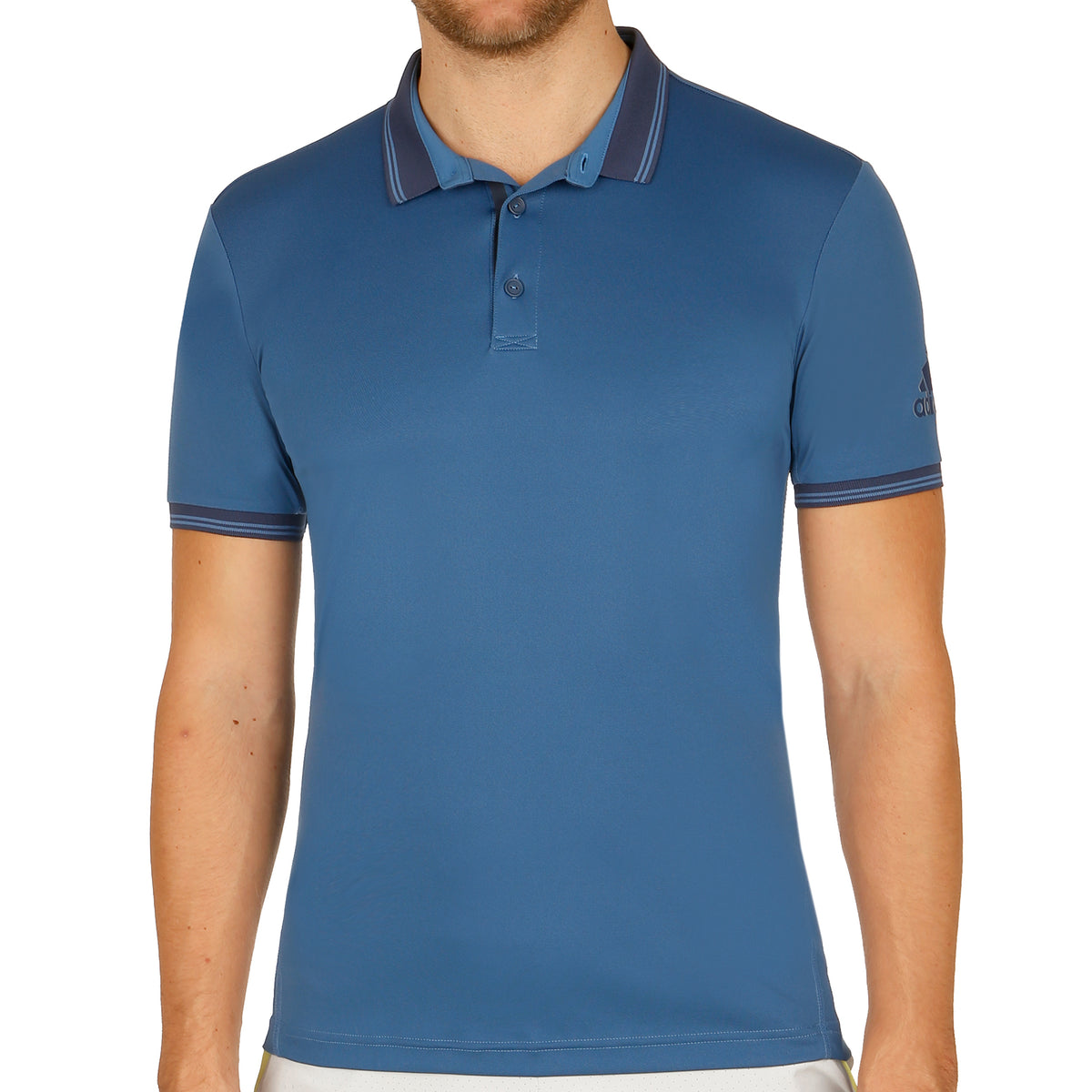 adidas Pique Polo Herren - blau, dunkelblau