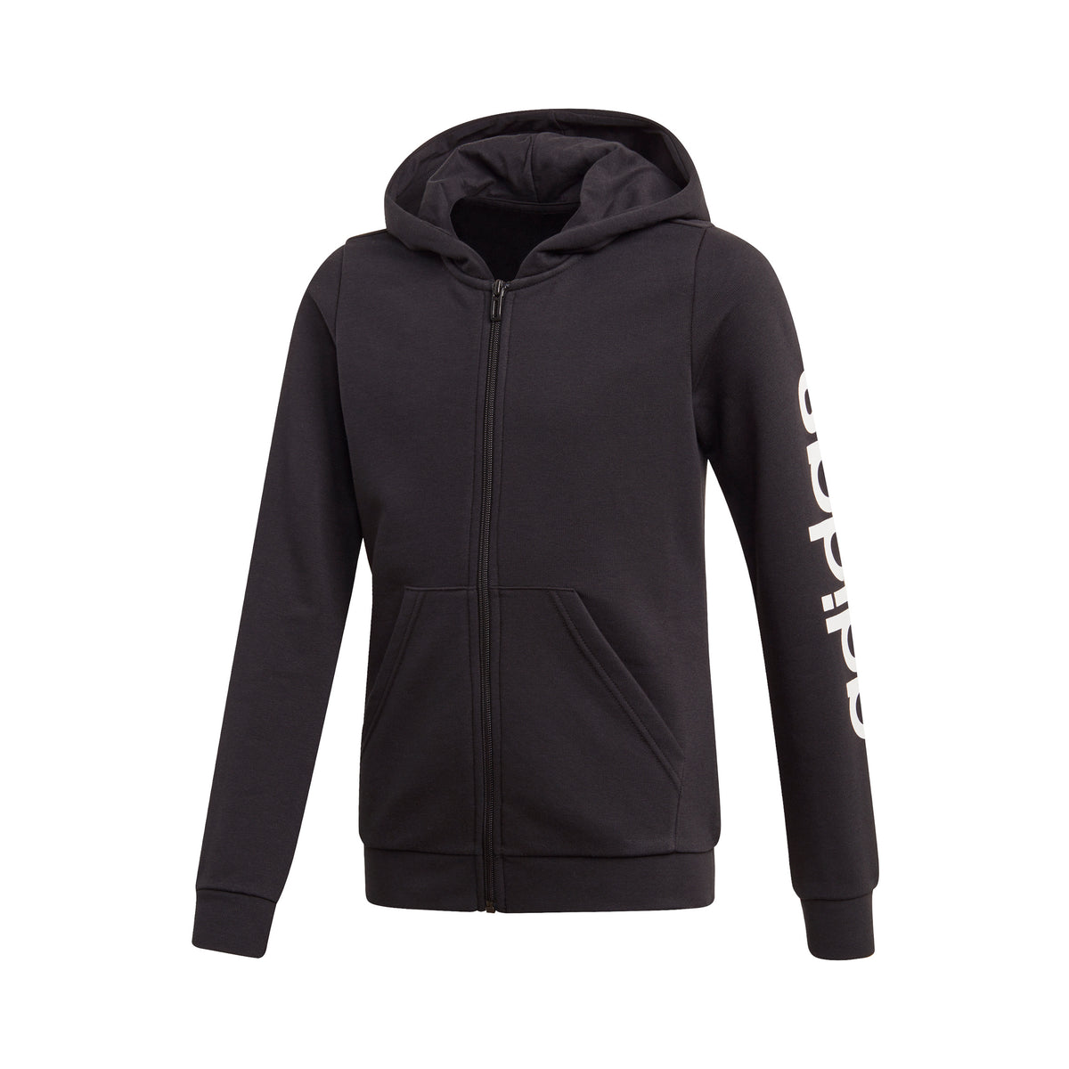 adidas Linear Sweatjacke Mädchen - schwarz, weiß