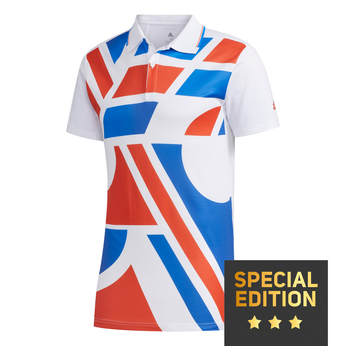 adidas Graphic Polo Herren - weiß, blau