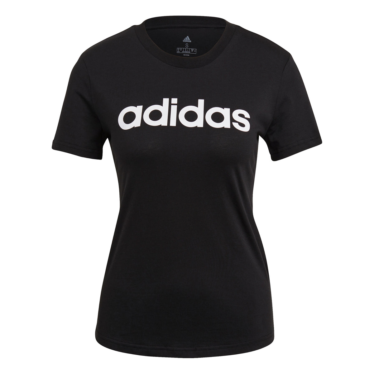 adidas Linear T-Shirt Damen - schwarz,