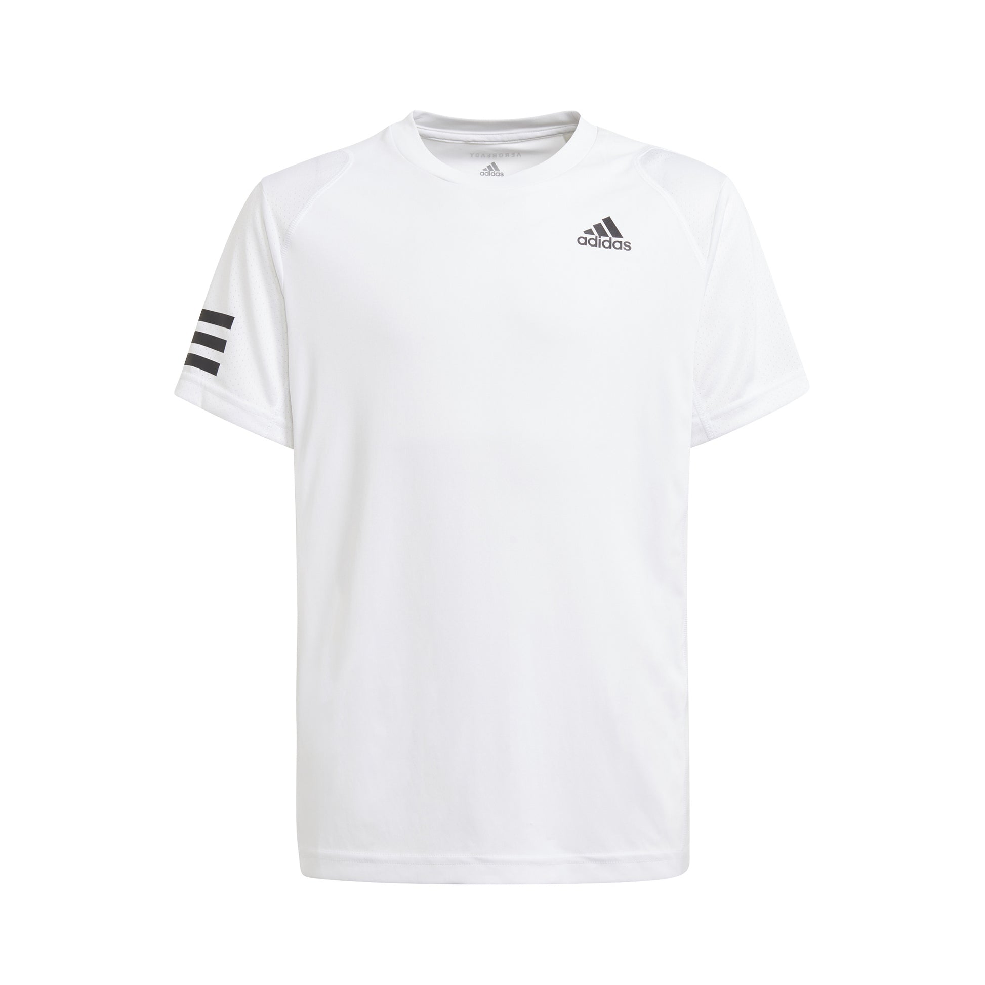adidas Club 3 Stripes T-Shirt Jungen - weiß, schwarz