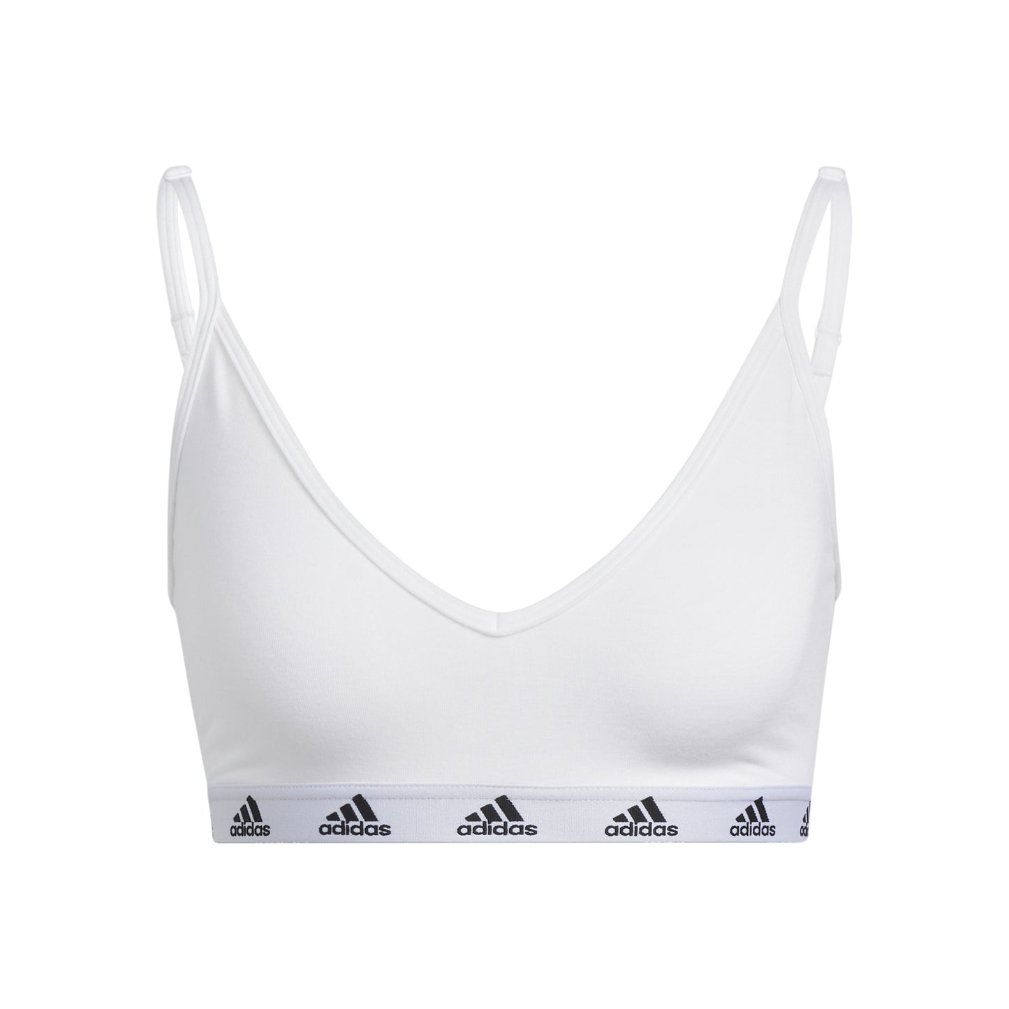 adidas Purebare Light Support Sport-BH Damen - weiß, schwarz
