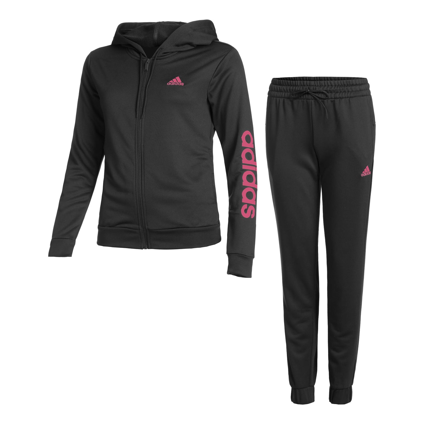 adidas Linear Trainingsanzug Damen - schwarz,
