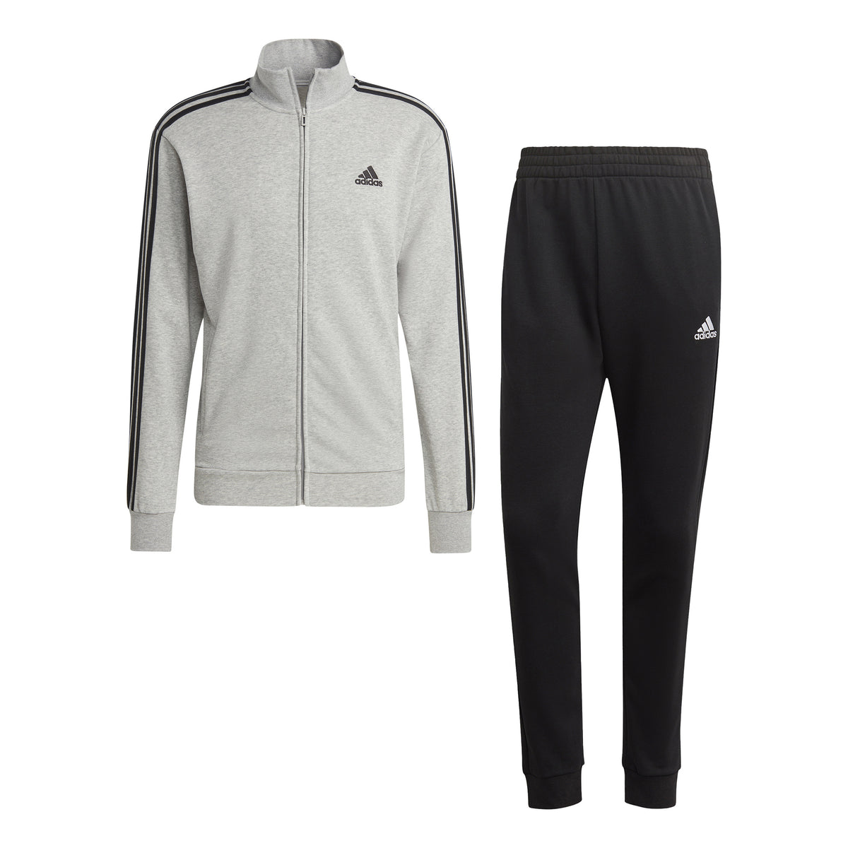 adidas 3Stripes Trainingsanzug Herren - grau, schwarz
