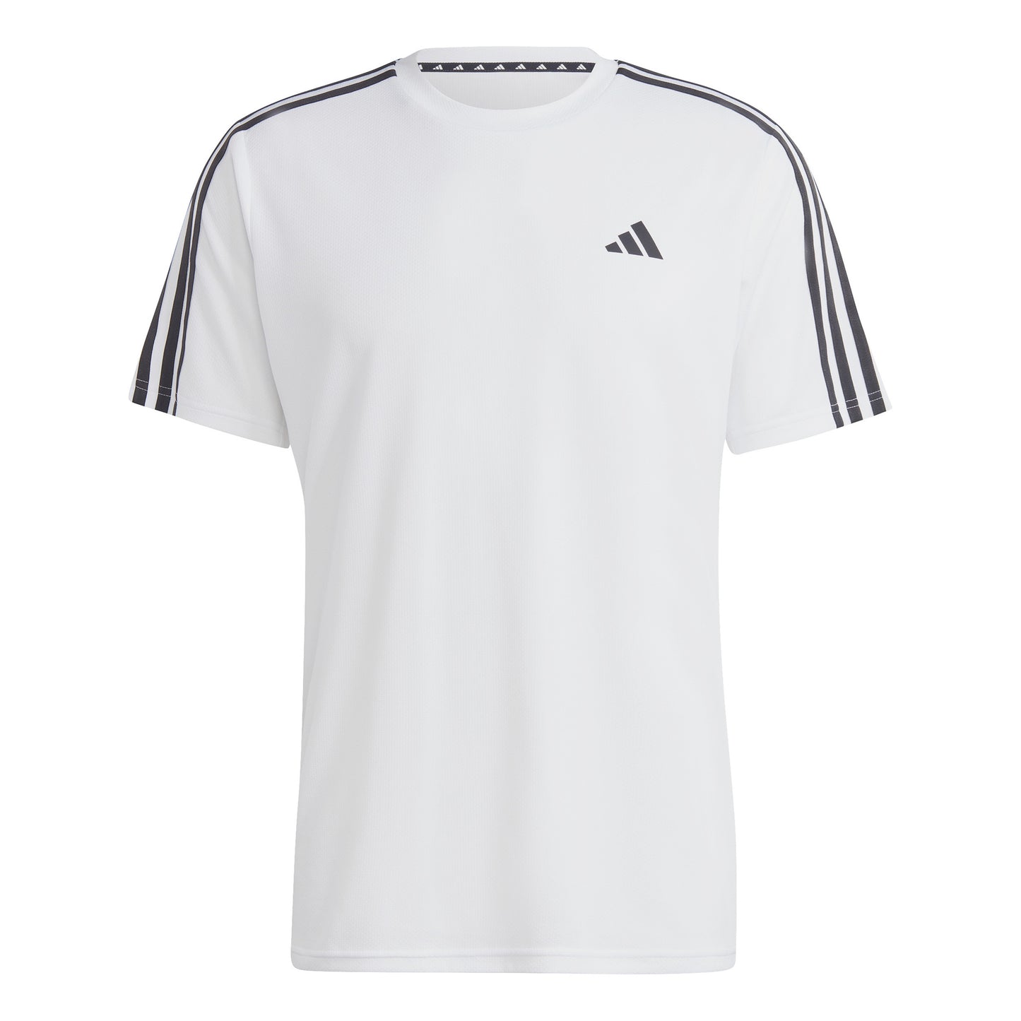 adidas Essentials Train 3-Stripes Training T-Shirt Herren-Weiß,Schwarz