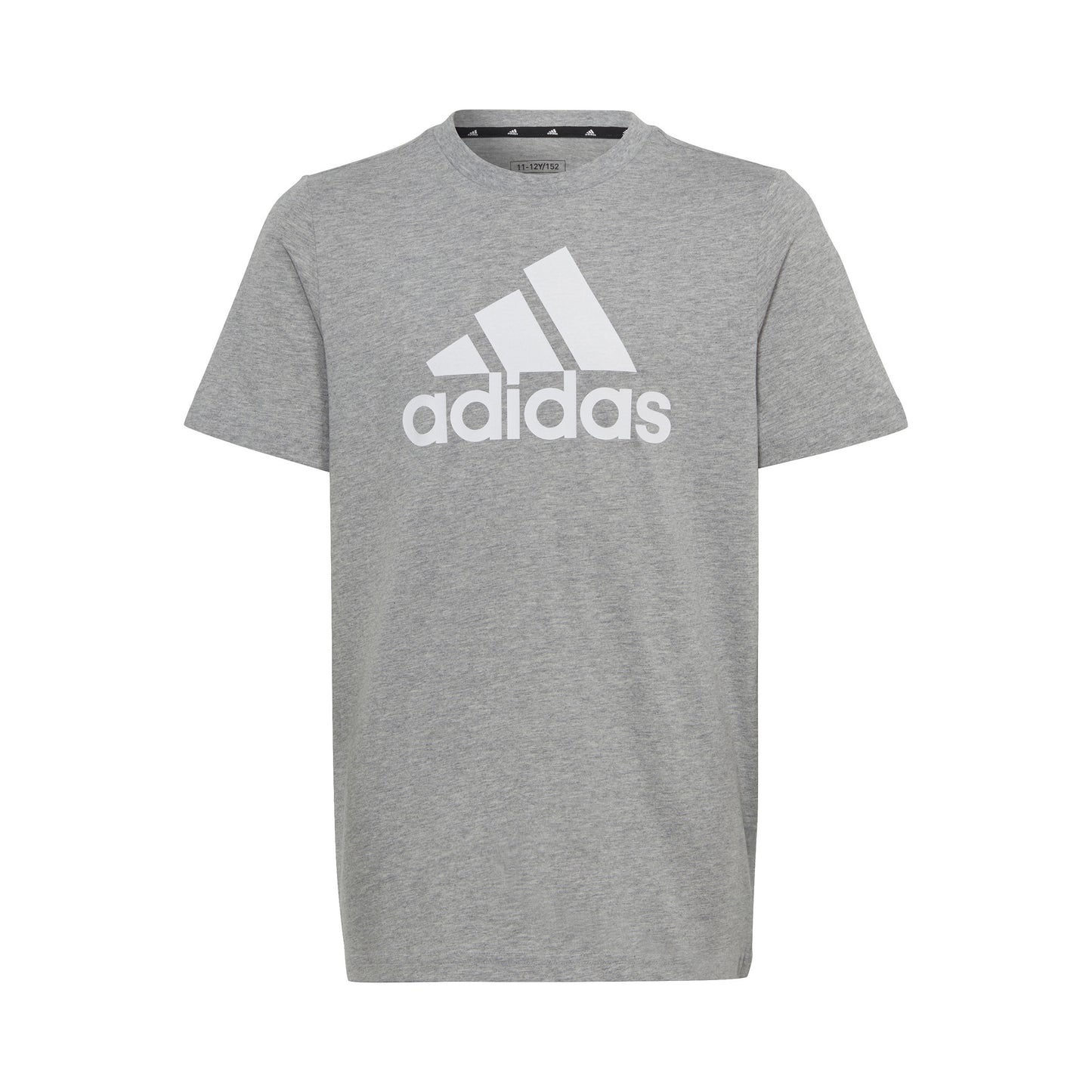 adidas Big Logo T-Shirt Jungen - hellgrau, weiß