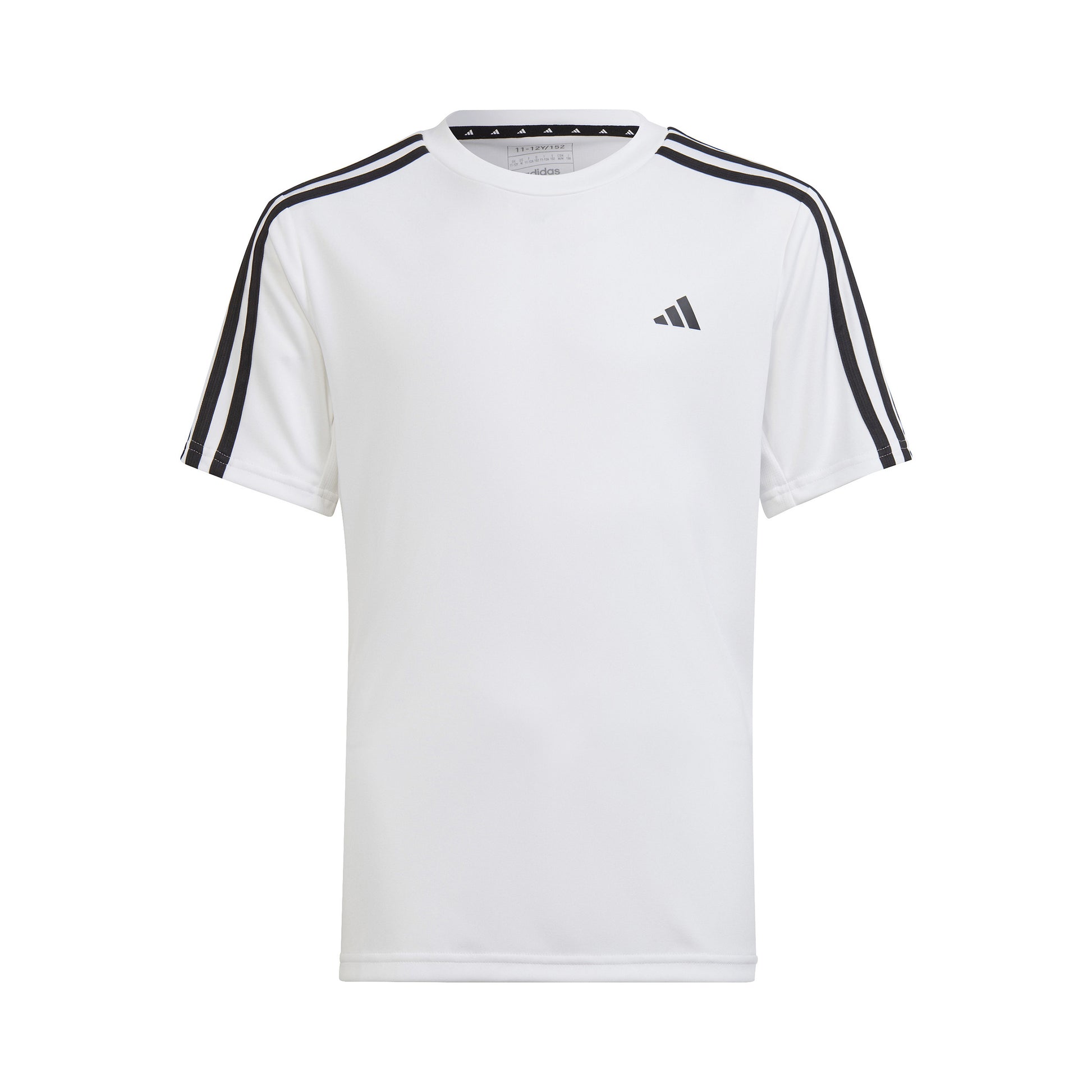 adidas Train AEROREADY 3-Stripes Regular-Fit T-Shirt Jungen - weiß, schwarz