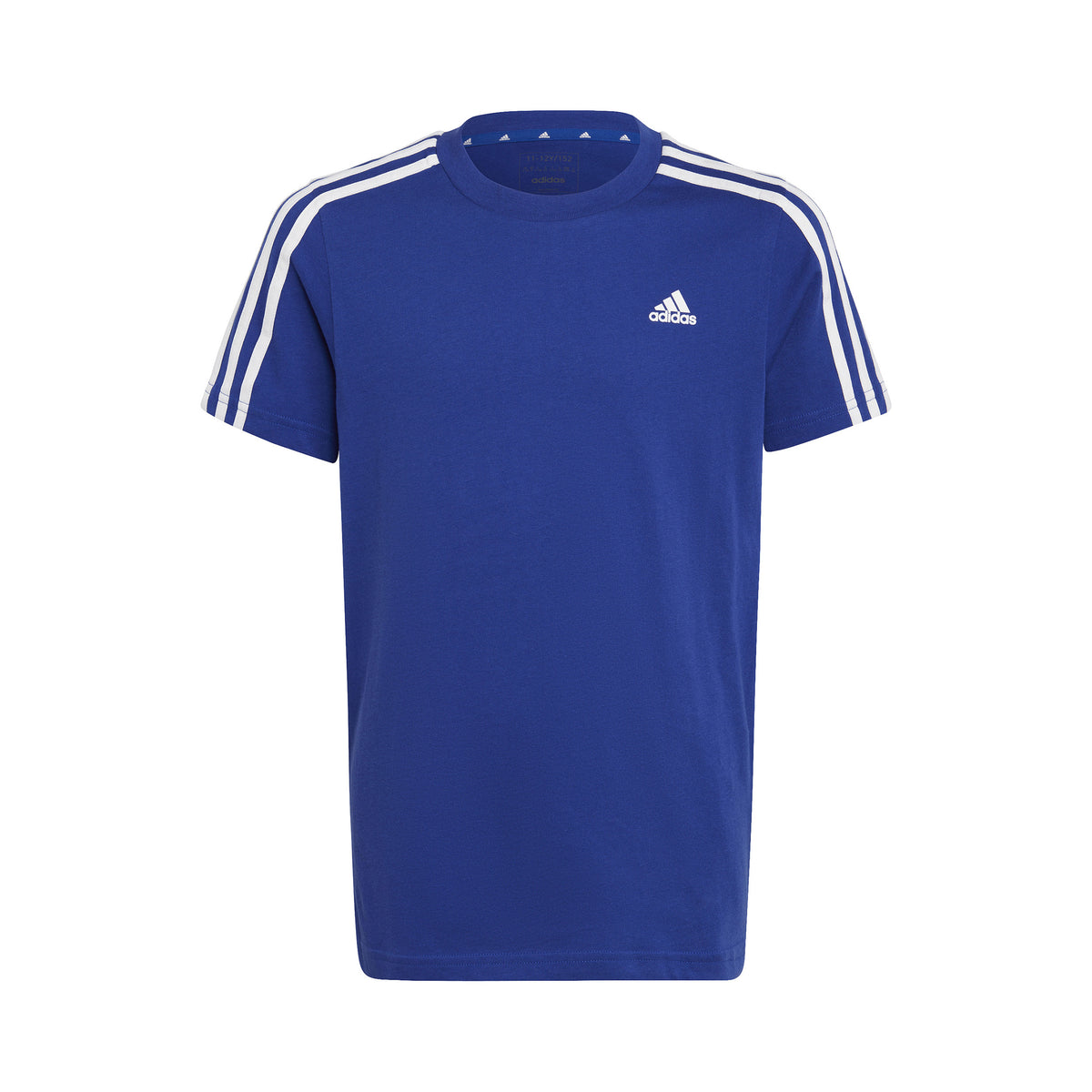 adidas 3Stripes T-Shirt Jungen - blau, weiß