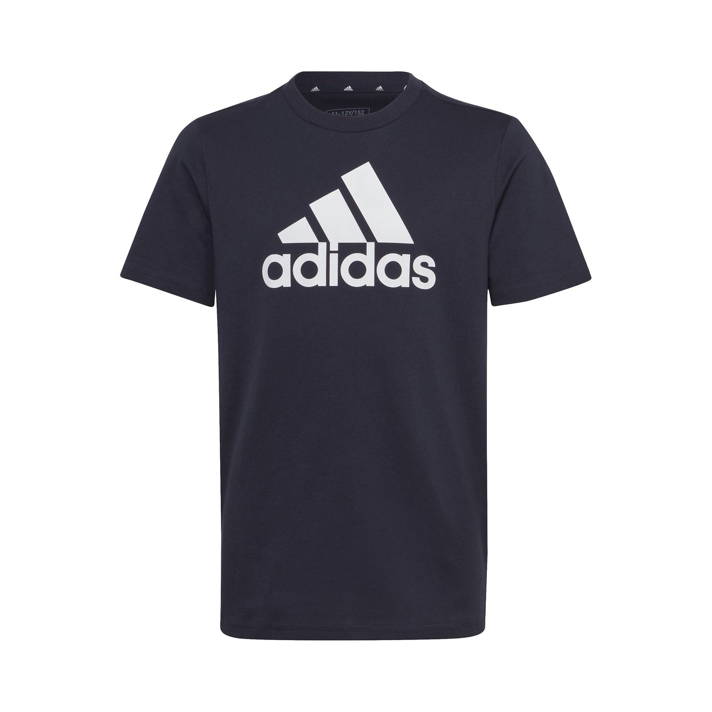 adidas Big Logo T-Shirt Jungen - dunkelblau, weiß